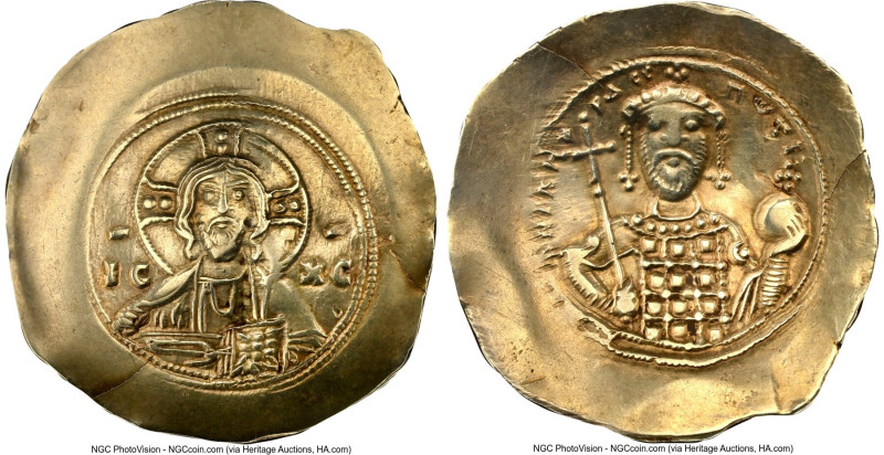 Nicephorus III Botaniates (AD 1078-1081). EL histamenon nomisma (29mm, 4.39 gm, ...