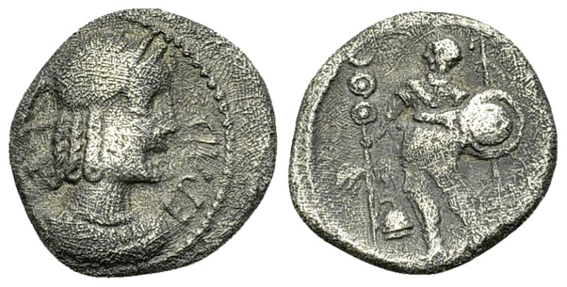 Arverni AR Quinarius, c. 50-30 BC 

Celtic. Central Gaul. Arverni. AR Quinariu...