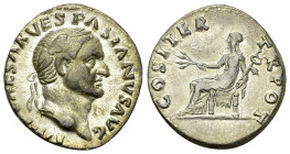 Vespasianus AR Denarius, Pax reverse