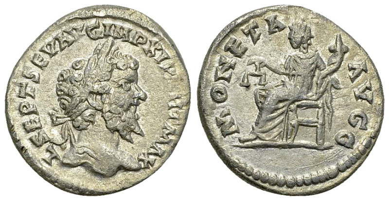 Septimius Severus AR Denarius, Moneta reverse 

Septimius Severus (193-211 AD)...