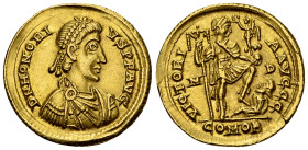 Honorius AV Solidus, Mediolanum