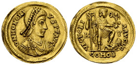 Honorius AV Solidus, Ravenna