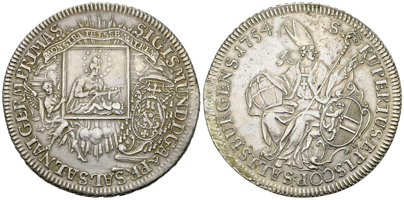 Salzburg, AR Taler 1754 

Austria. Salzburg, Erzbistum. Sigismund von Schratte...