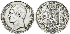 Leopold I AR 5 Francs 1849