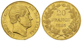 Leopold I AV 20 Francs 1865