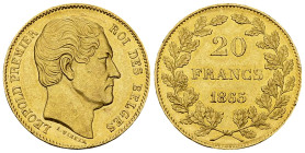 Leopold I AV 20 Francs 1865