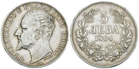 Bulgaria AR 5 Leva 1894 KB