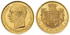 Denmark AV 10 Kroner 1908