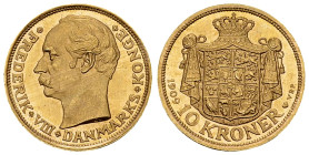 Denmark AV 10 Kroner 1909
