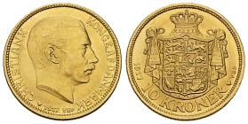 Denmark AV 10 Kroner 1917