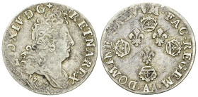 Louis XIV, AR 10 Sols aux 4 couronnes 1707 AA, Metz