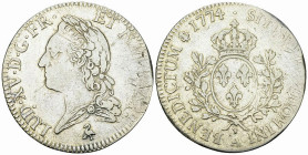 Louis XV, AR Ecu à la vielle tête 1774 A, Paris