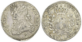 Louis XVI, AR 1/10 Ecu 1778 A, Paris