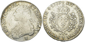 Louis XVI, AR Ecu aux branches d'olivier 1779 I, Limoges