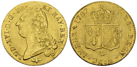 Louis XVI, AV Double Louis d'or 1787 D, Lyon