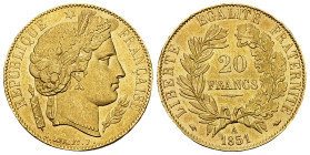 France, AV 20 Francs 1851 A, Paris