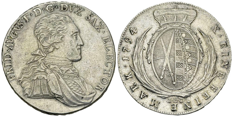 Sachsen, AR Konventionstaler 1794 

Deutschland. Sachsen. Friedrich August III...