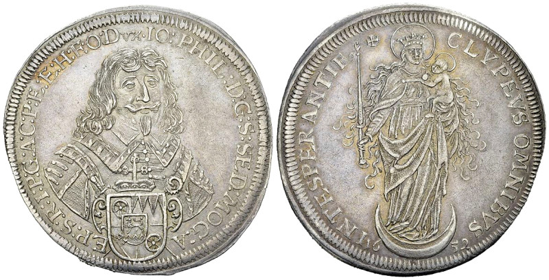 Würzburg, AR Taler 1652 

Deutschland. Würzburg, Bistum. Johann Philipp von Sc...