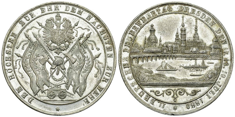 Dresden, WM Medaille 1880, Feuerwehr 

Deutschland. Dresden. WM Medaille 1880 ...