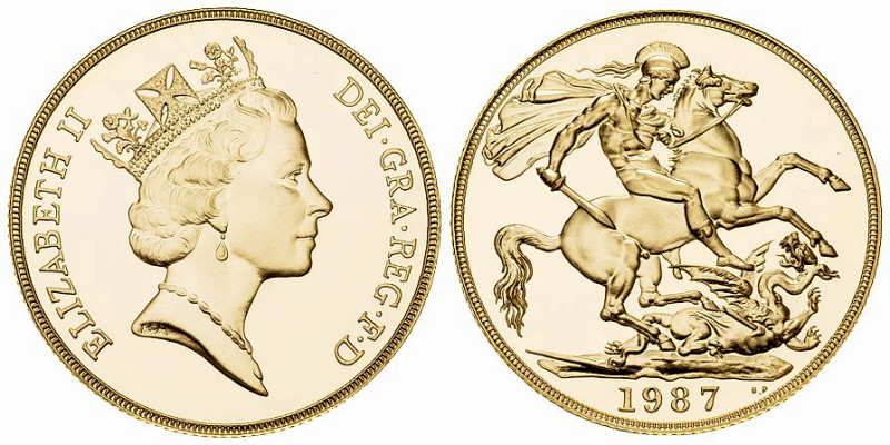 Elizabeth II AV 2 Pounds 1987 

Great Britain. Elizabeth II. AV 2 Pounds 1987 ...