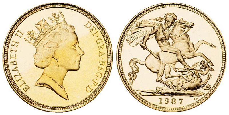 Elizabeth II AV Sovereign 1987 

Great Britain. Elizabeth II. AV Sovereign 198...