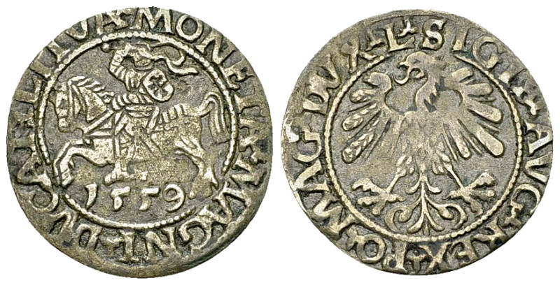 Sigismund II August AR 1/2 Grosz 1559, Wilno 

Poland. Sigismund II August (15...