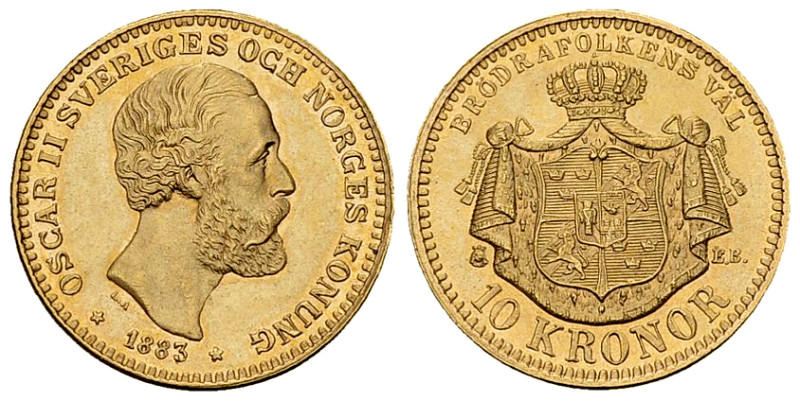 Sweden AV 10 Kronor 1883 

Sweden. Oscar II. AV 10 Kronor 1883 (4.48 g).
KM 7...