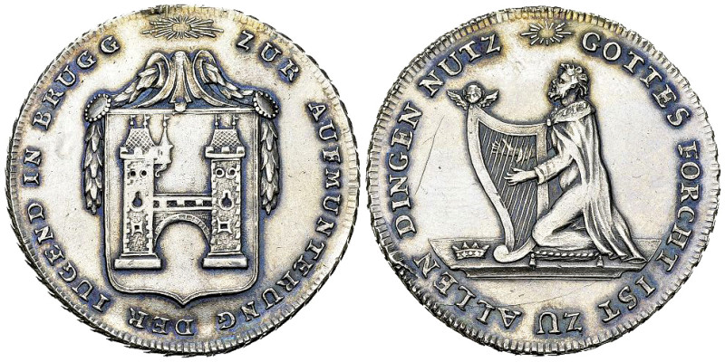 Brugg, AR Psalmenpfennig o.J. (18. Jhd.) 

Schweiz. Aargau, Brugg. AR Psalmpfe...