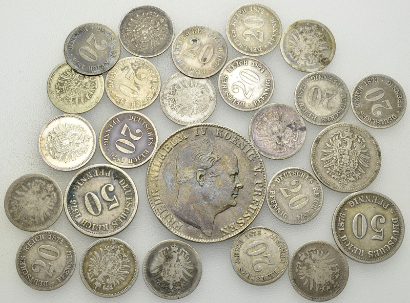 Deutschland, Lot von 25 AR Münzen 

Deutschland. Lot von 25 (fünfundzwanzig) A...