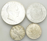 Romania, Lot of 4 AR coins