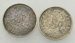 India, British, Lot of 2 AR 2 Annas