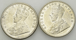 India, British, Lot of 2 AR Rupees