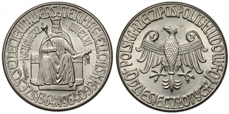 Próba CuNi 10 złotych 1964 Kazimierz Wielki Reference: Parchimowicz P.241.a
Gra...