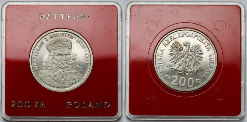 Próba CuNi 200 złotych 1986 Władysław I Łokietek Moneta przedstawiona na zdjęcia...