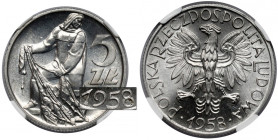 5 złotych 1958 Rybak - BAŁWANEK