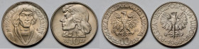 10 złotych 1965 i 1966 Kopernik i Kościuszko - zestaw (2szt)