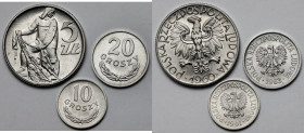 10 groszy - 5 złotych 1960-1963 - zestaw (3szt)