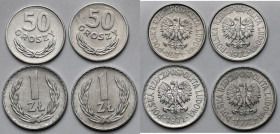 1 złoty - 50 groszy 1971-1972 - zestaw (4szt)