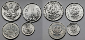 10 groszy - 2 złote 1961-1981 - zestaw (4szt)