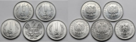 1-2 złote 1973-1986 - zestaw (5szt)