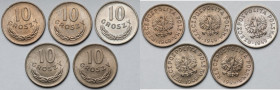 10 groszy 1949 CuNi - mennicze (5szt)