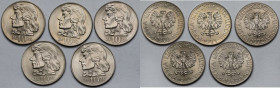 10 złotych 1969-1973 Kościuszko - zestaw (5szt)