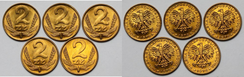 2 złote 1978 - zestaw (5szt)