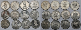 50-500 złotych 1980-1989 - seria królewska (12szt)