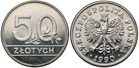 Próba NIKIEL 50 złotych 1990