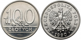 Próba NIKIEL 100 złotych 1990