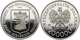 Próba NIKIEL 200.000 złotych 1993 Szczecin