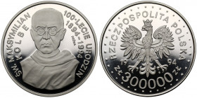 Próba NIKIEL 300.000 złotych 1994 Kolbe