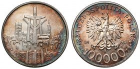 100.000 złotych 1990 Solidarność - odmiana C