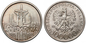 100.000 złotych 1990 Solidarność - odmiana B